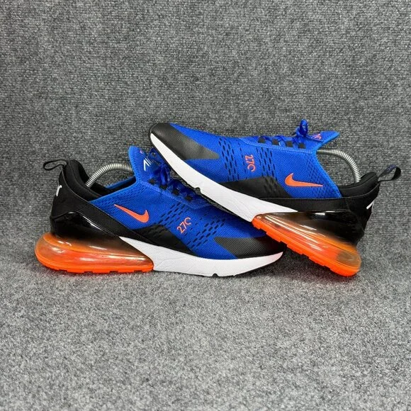 Nike Air Max 270 Shoes Men's 13 Racer Blue Orange Athletic Run Training Sneakers - Picture 7 of 11